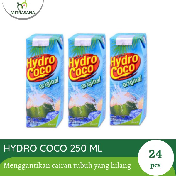 Paket Hydro Coco 250 Ml 24 Pack @ 1 Karton