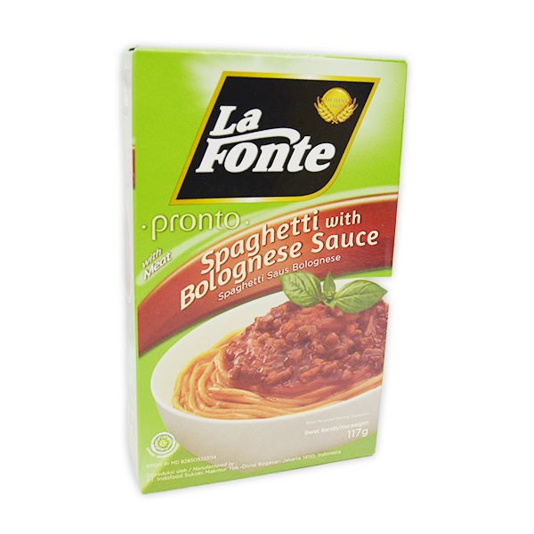 

Lafonte Spaghetti Saus Balognese 117G