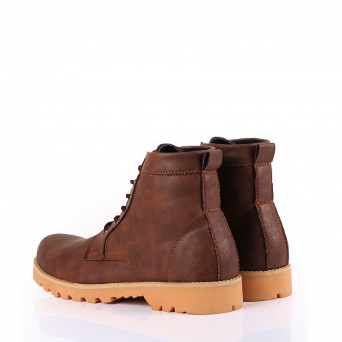Sepatu Safety Boots Pria Crypton Kulit Original Ujung Besi Size 39-43 Sepatu Touring Pria SNK0321-4