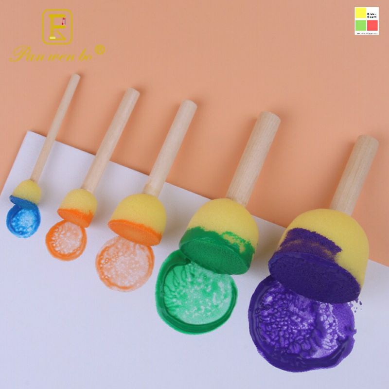 

5pcs Round Sponge Stamp Paint brush