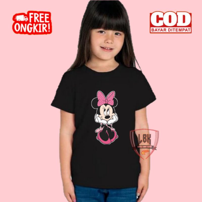KAOS ANAK GAMBAR MINNIE MOUSE / BAJU ANAK GAMBAR MINNIE MOUSE / BAJU KAOS ANAK GAMBAR MINNIE MOUSE T