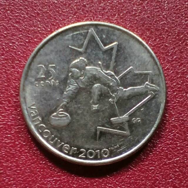 Koin quarter canada 25 cent commemorative 12