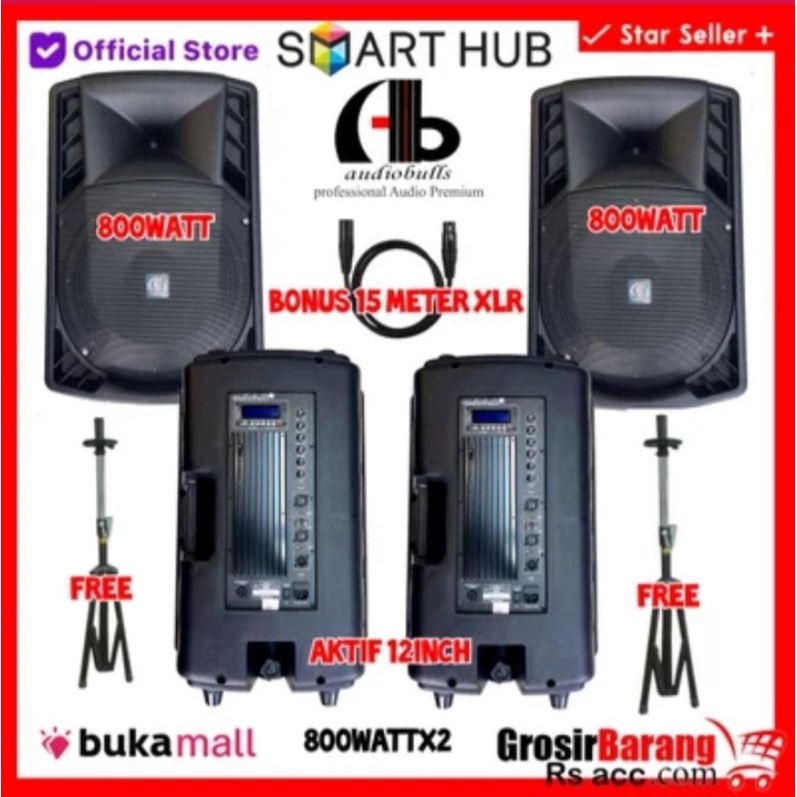 Speaker Aktif ab Pro Smart hub 12inch Rcf original 800watt