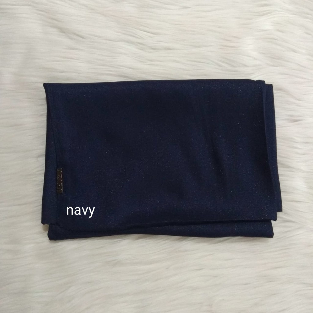 Termurah PASHMINA Nur Shinar LC Azara / PASMINA Glowing Nur Shinar lc/ PASMINA sinar lc-Navy