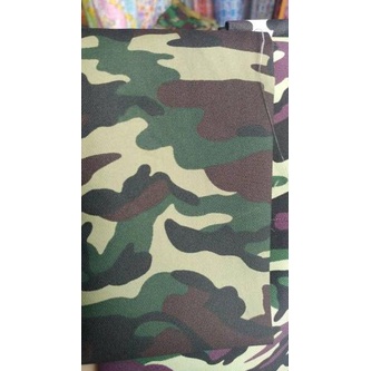 Recomended.. BAHAN KAIN LORENG 1.5M TWILL POLY POLYESTER PE TNI HITAM PUTIH CERAH METERAN GULUNGAN P