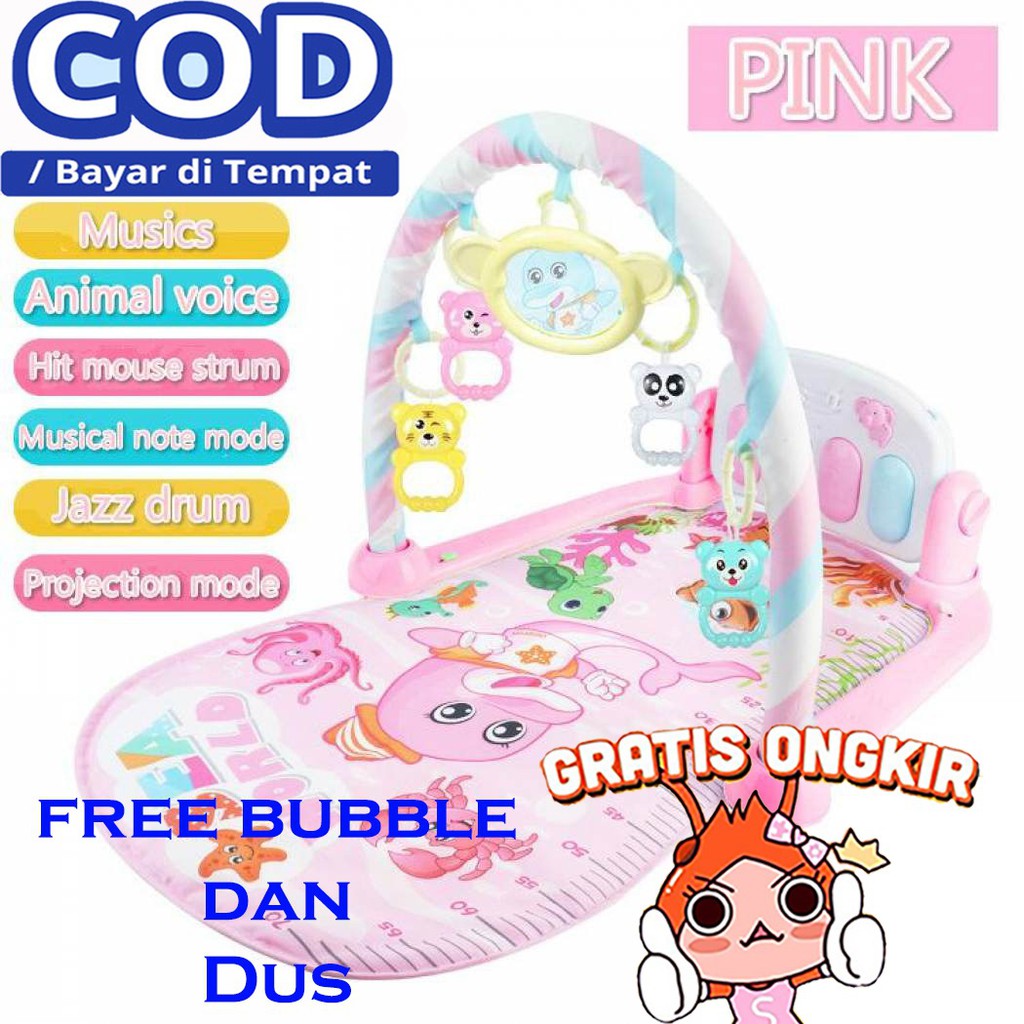 Baby Musical Play Gym ZAVANESE Play Mat | Shopee Indonesia