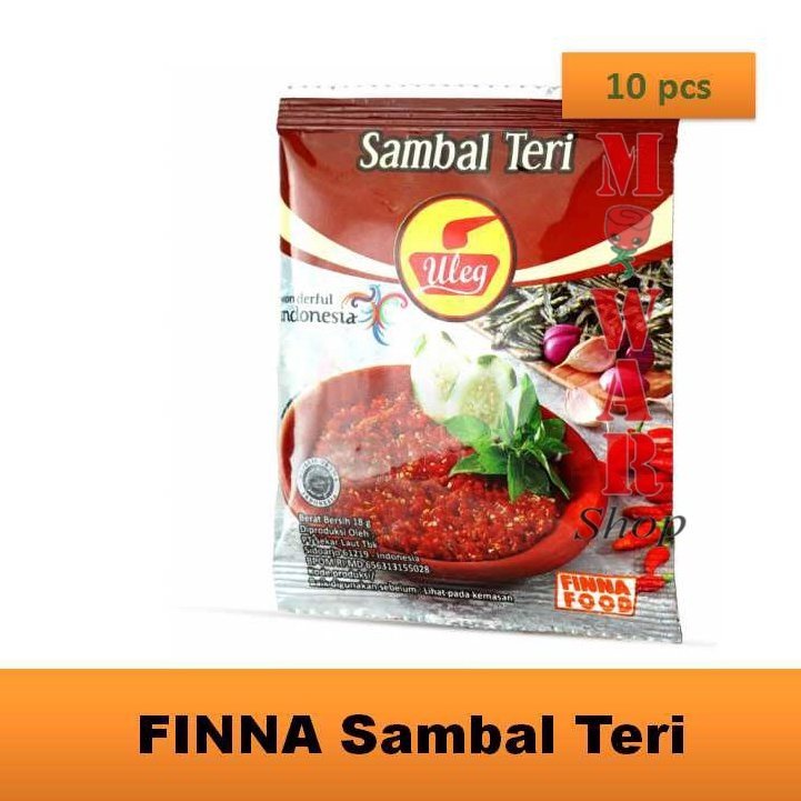 

(10 sachet x 18 gr) FINNA Uleg Sambal Teri Renceng