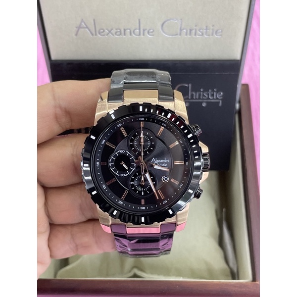 alexandre christie 6141mc black rosegold pria