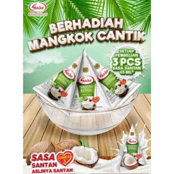 

santan Sasa 3 pcs *Free Mangkok*