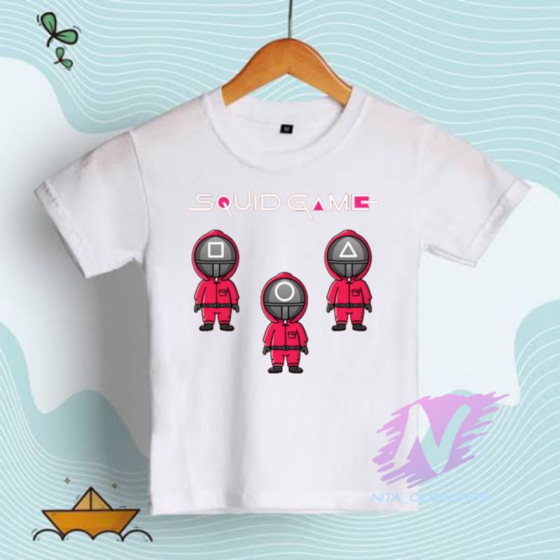 baju among us kaos anak squid game premium