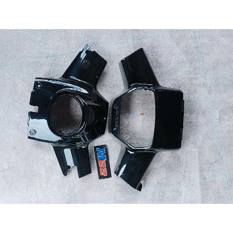 cover batok kepala pala atas bawah hitam Suzuki RC 100 RC100 Bravo DK (hitam)