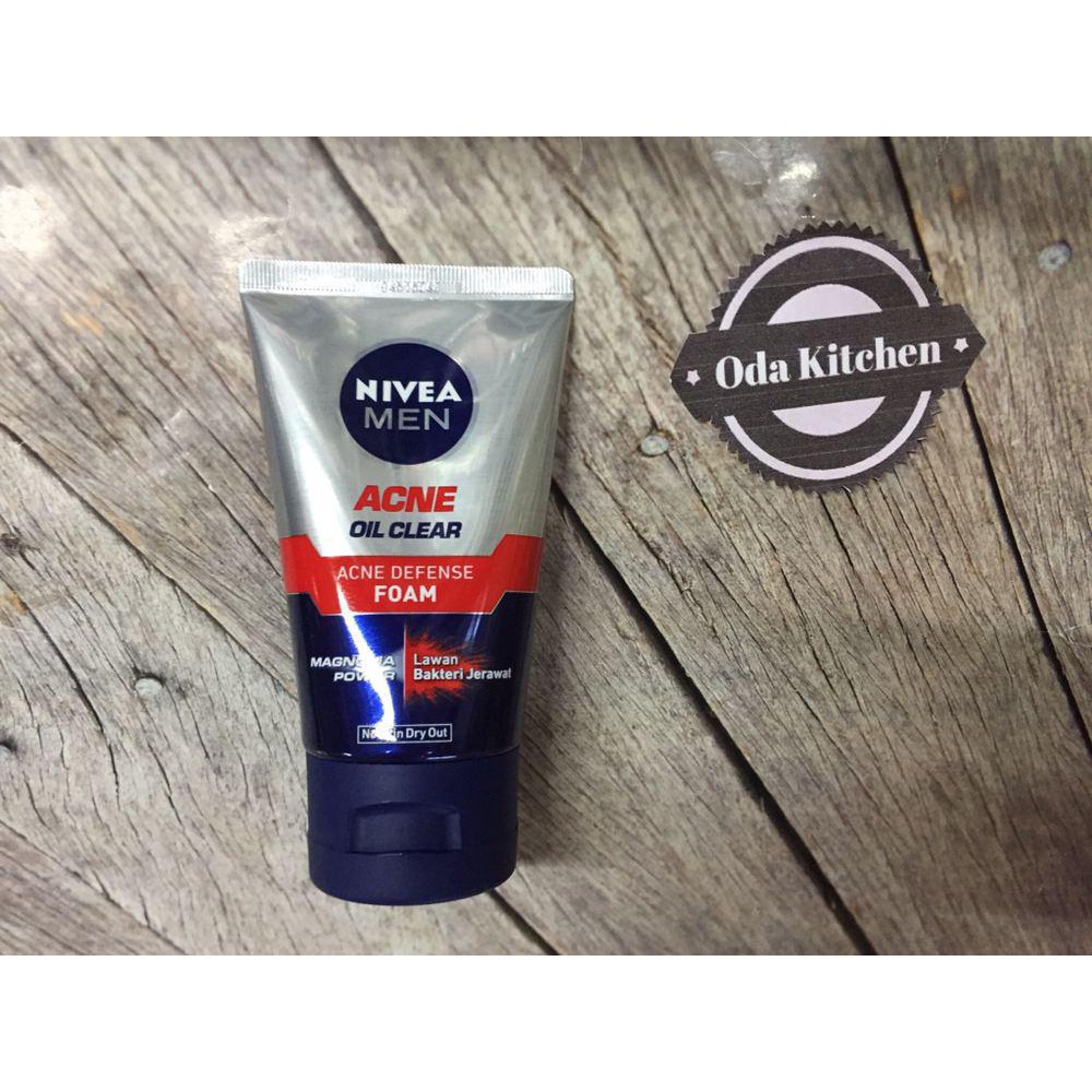 NIVEA MEN ACNE OIL CLEAR ACNE DEFENSE FOAM TUBE 100ml