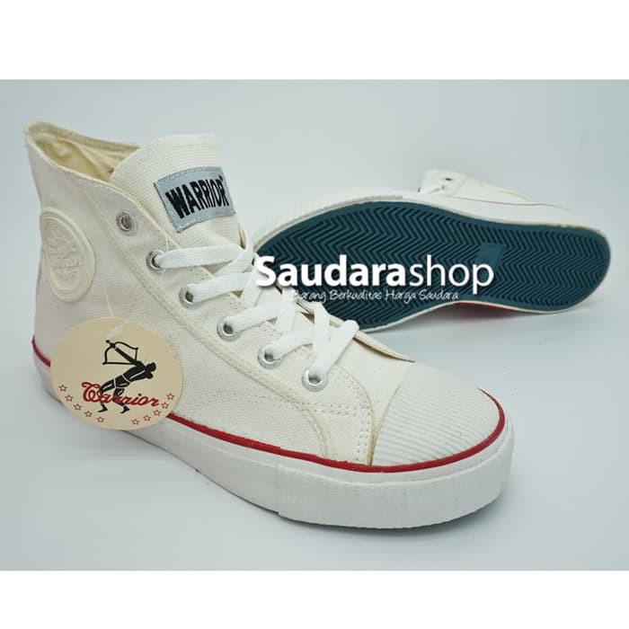 Sepatu Warrior Classic / Sepatu Sekolah Warrior / Sepatu Warrior Putih - 38