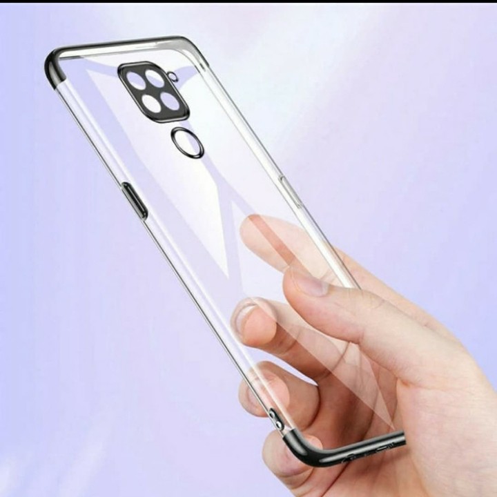 Shining Chrome Tpu Case Clear Silicone Case Xiaomi Redmi Note 9 - SC