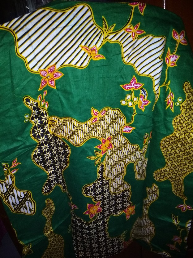 ![99k] Batik Nu Motif Sekar Buana Hijau Tosca Katun Satin