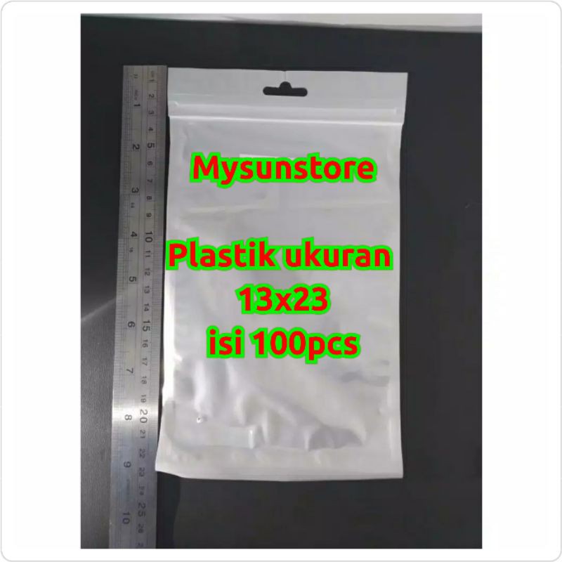 Plastik Klip 13x23 cm Aksesoris Ziplock Zipper Zip Lock 13 x 23 cm Mysunstore