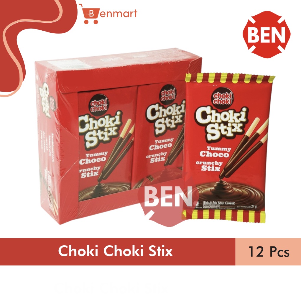 

Choki Choki Stix 1 Pak Box 12 Pcs Bungkus - Stick Chocolate Coklat