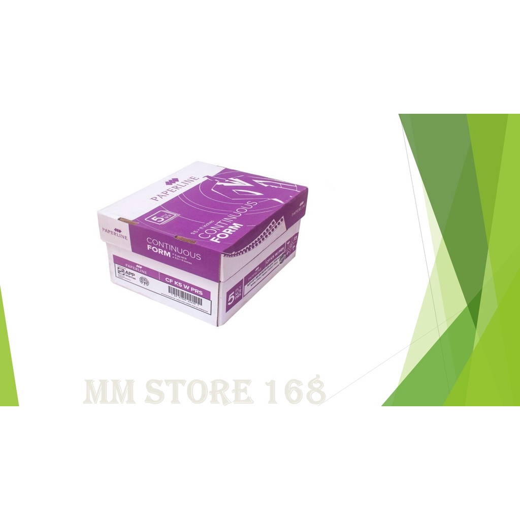 

Continuous Form Ukuran 9,5 Inch x 11/2 Inch, 5 ply PRS (bagi 2) NCR Merk Paperline