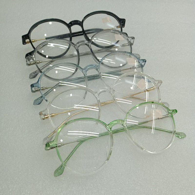 Frame Kacamata Plastik Bulat