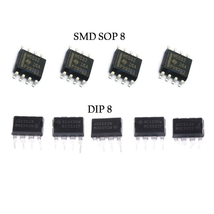 Jual A403 IC NE 5532 NE5532 Penguat Audio Low Noise DIP 8 Pin SOP 8
