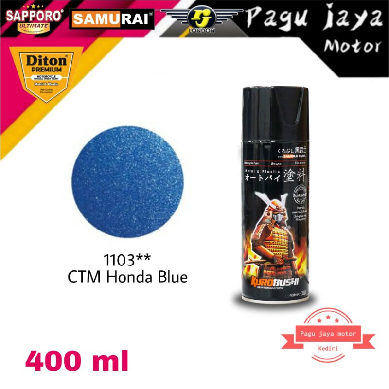 SAMURAI PAINT 1103** CTM Honda Blue cat semprot spray paint pilox pilok