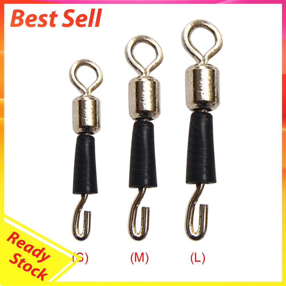 50 Pcs Kilikili Swivel Konektor Kail Pancing Bahan Solid