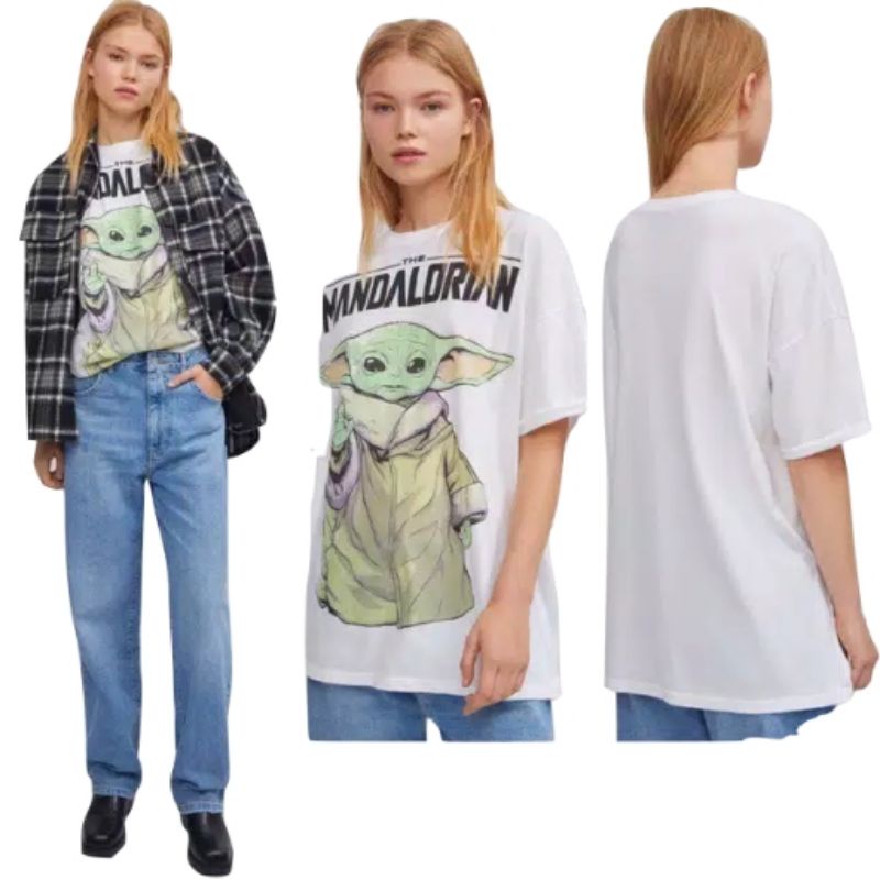 kaos bershka/kaos karakter disney/tshirt bersh*ka/pakaian wanita/pria unisex  kaos  wanita/atasan wa
