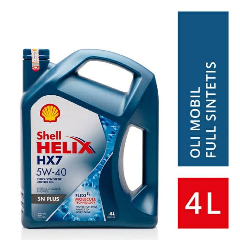 OLI SHELL HELIX HX7 SN PLUS 5W-40 4LT FULL SYNTETIC API OLI SHELL MOBIL HX7