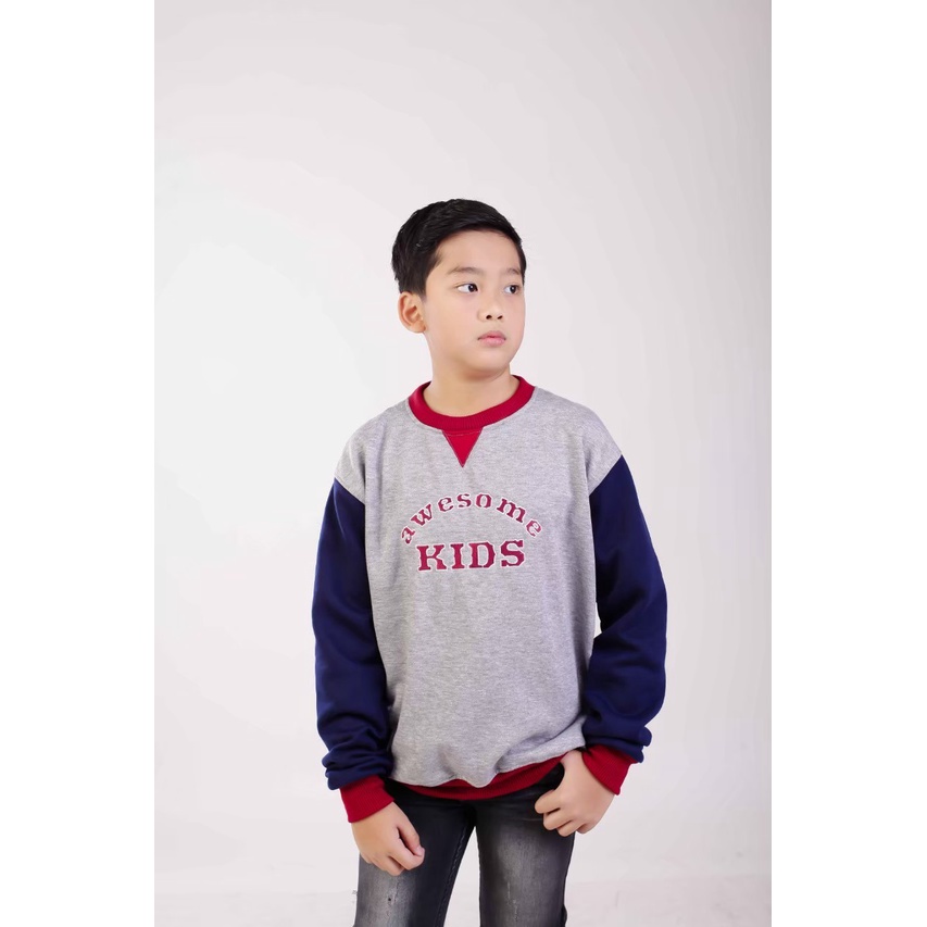 Sweater Raglan Kids Pria &amp; wanita | Original REBEL ID | Dhea Fashion