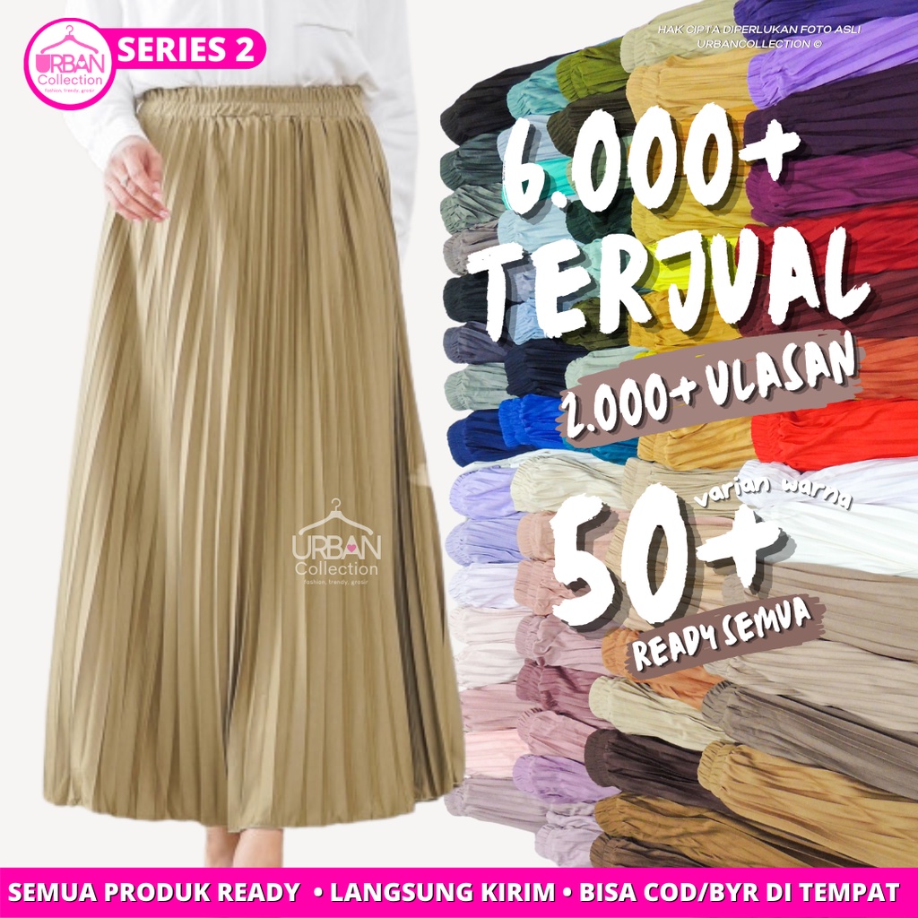 ROK PLISKET PREMIUM 100% / EKSLUSIF 40+ WARNA [ SERIES 2 ]