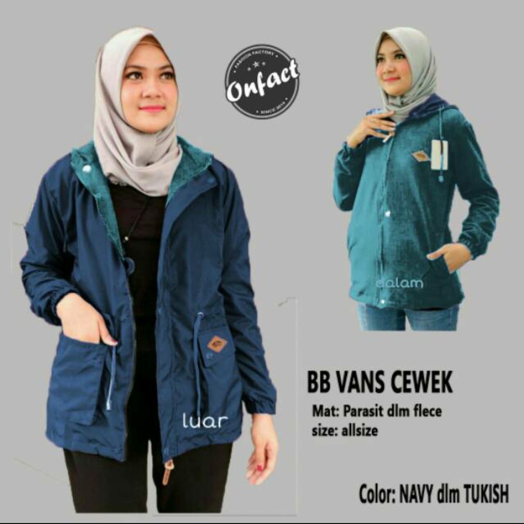 JAKET PARKA WANITA BOLAK BALIK JAKET WANITA PARKA BB MURAH JAKET PARKA CEWEK JAKET PARASUT WANITA-6