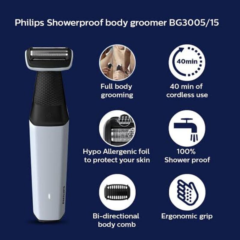 Bodygroom  Philips  BG3005 Body Groomer BG3005 Original