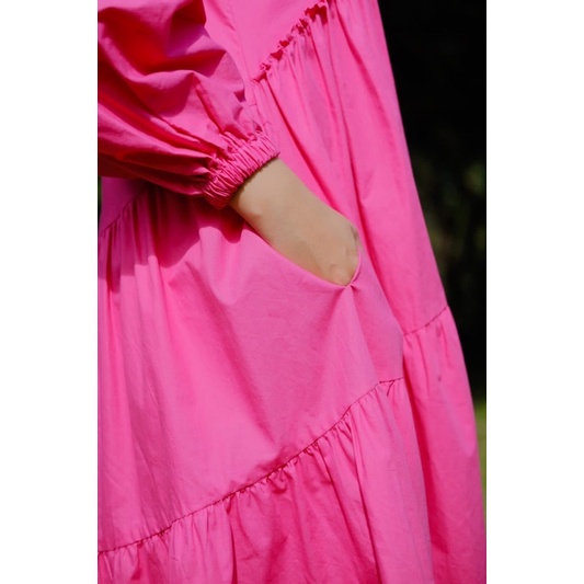 Yoona Midi Poplin/Midi Dress