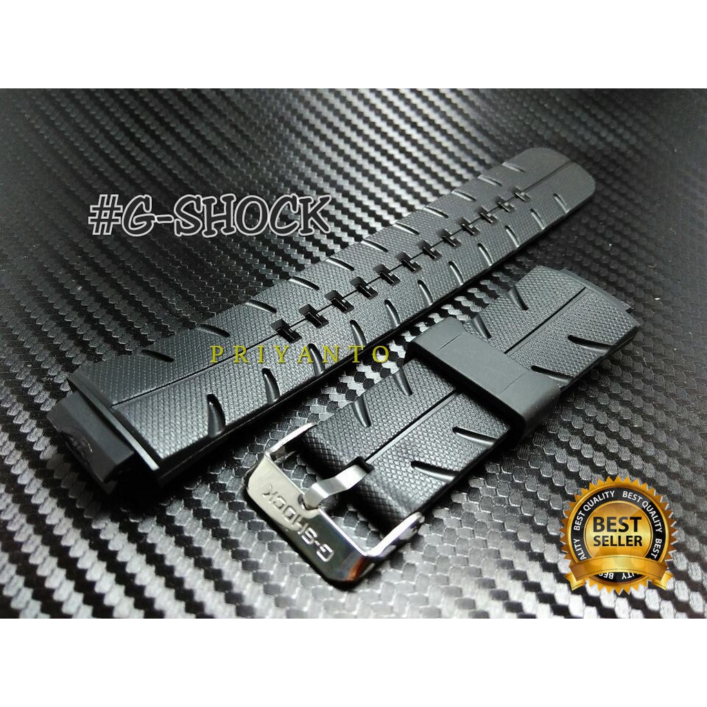 Tali atau Strap buat Casio G-Shock G-300 / G-301 / G-306 / G-350 Hitam Polos