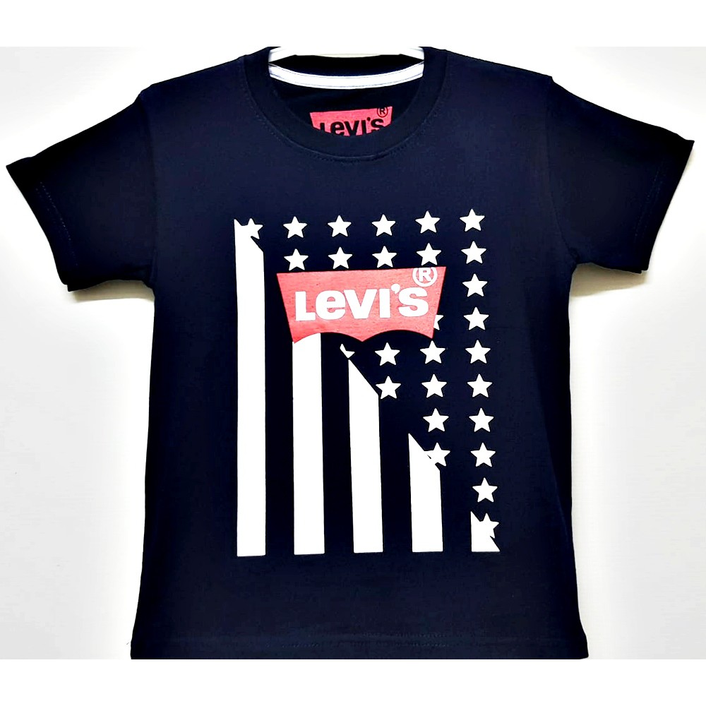 Baju Kaos anak cowok Levis Navy baju kaos anak laki laki usia 1 - 10 tahun