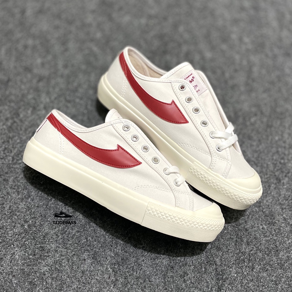 [ORIGINAL] SEPATU COMPASS GAZELLE LOW WHITE RED