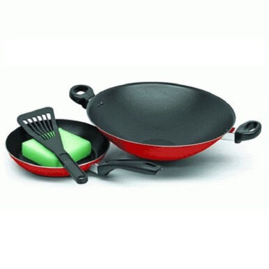 MAXIM Valentino Wajan Teflon Set - Red Black