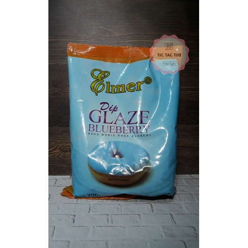 Elmer Dip Glaze Blueberry 200gr