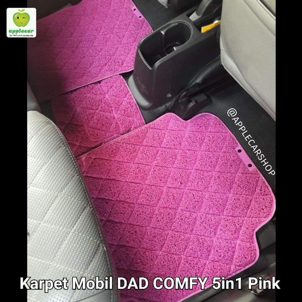 karpet comfy mahkota pink