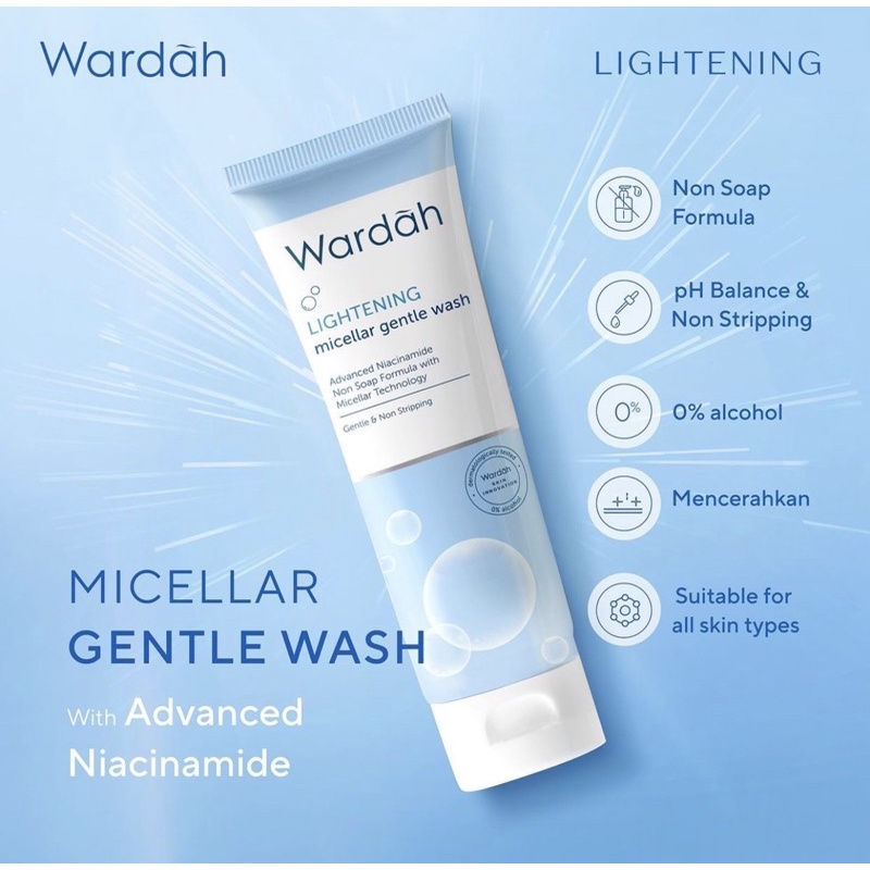 Wardah Lightening Micellar  Gentle  Wash 50ml