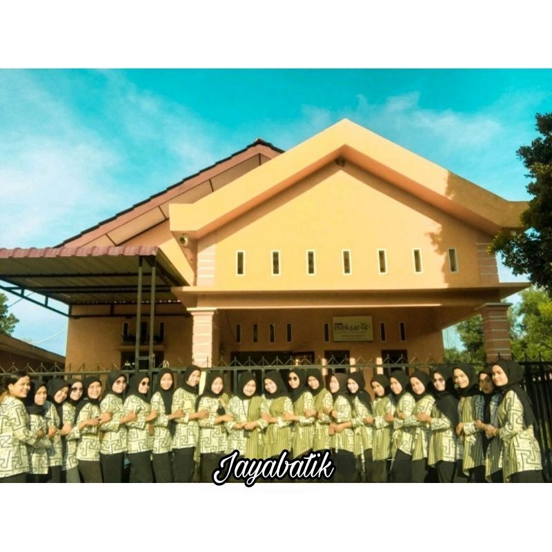 tey-17 Batik wanita ASJ SA HRB026 Kenongo Kemeja Tosca Pendek