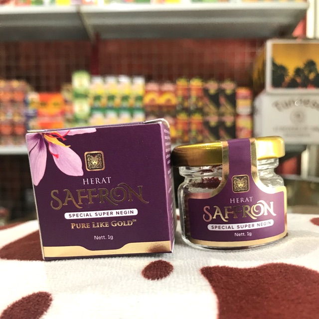 HERAT SAFRON ORIGINAL 1 GR ( mengobati penyakit kronis & kecantikan wajah )