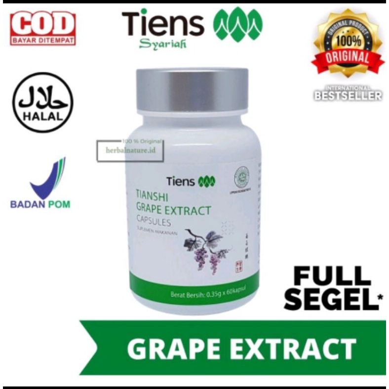 TIENS GRAPE EXTRACT Nutrisi untuk Vertigo / Penyumbatan Pembulu Darah.