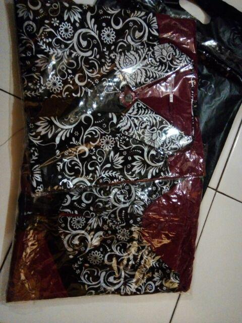 Couple Batik Kombinasi Sarimbit Batik Pekalongan Silver Brj01 Series