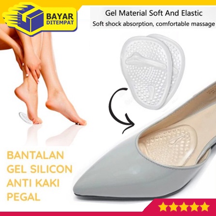 Bantalan Sepatu Silikon Gel Alas Kaki Depan Silicone High Heels Shoes Pad Hak Tinggi