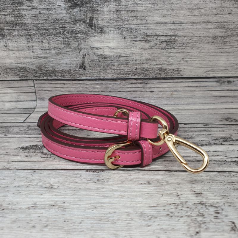 Andrea slim 1.2cm adjustable leather bag strap / tali tas kulit panjang