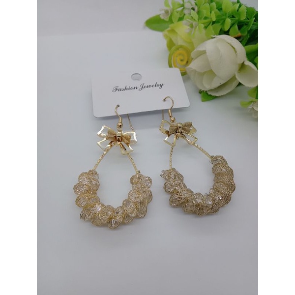 anting premium kristal 1pasang