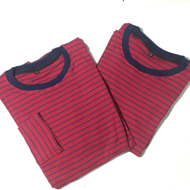 stripe magenta ( kaos garis )