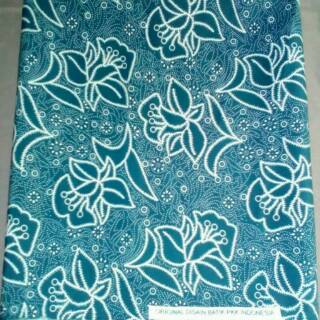 Kain batik pkk warna biru dan hijau tersedia bonus jilbab Kain batik pkk warna biru dan hijau tersedia bonus jilbab