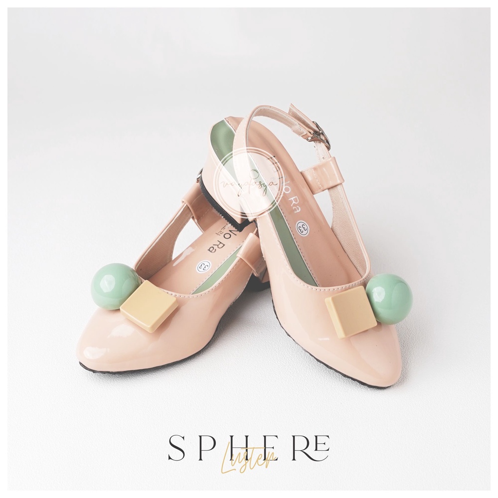 Vayatasya Ha No Ra | Sphere luster Slip On Tali Anak Perempuan | Sandal Sepatu Modern Futuristic